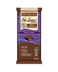 No Sugar Added Fruit & Nut Milk Chocolate 12 X  Piece 