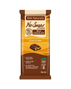 No Sugar Added Honeycomb Milk Chocolate 12 X  Piece 