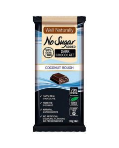 No Sugar Added Coconut Rough Dark Chocolate 12 X  Piece 