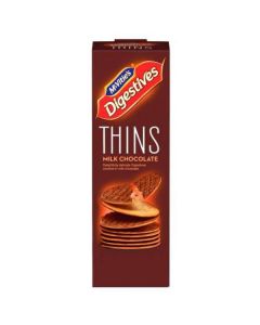 Milk Chocolate Digestives Thins Biscuits 12 X  Piece 