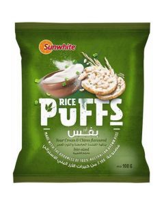 Rice Puffs with Sour Cream & Chives Flavoured 4 X  Pouch 