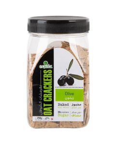 Oat Crackers with Olives 24 X  Plastic Jar 