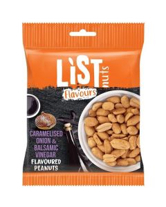 Caramelised Onion & Balsamic Vinegar Flavoured Peanuts 24 X  Pouch 