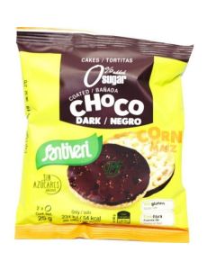 Corn Cakes Coated with Dark Chocolate 30 X  Pouch 