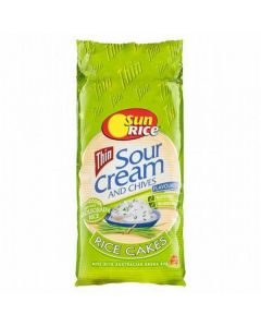 Thin Sour Cream & Chives Rice Cakes 6 X  Pouch 