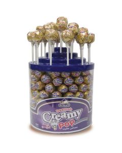 Creamy Milk Lollipop 6 X  Plastic Jar 