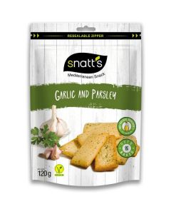 Mediterranean Snacks Bread with Garlic & Parsley 14 X  Pouch 