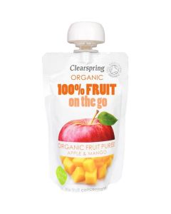 Organic Fruit Puree Apple & Mango 8 X  Pouch 