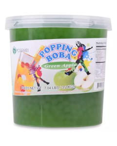 Green Apple Popping Bursting Boba   