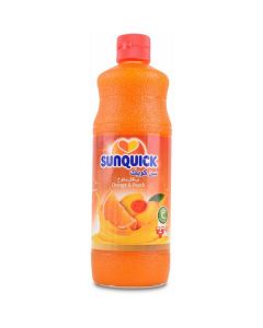 Orange & Peach Concentrated Drink 6 X  Glass Bottle (840 ml)