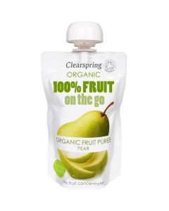 Organic Fruit Puree Pear 8 X  Pouch 